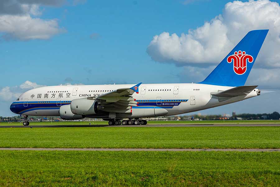 中国南方航空のエアバスA380型機（画像：Gerard van der Schaaf［CC BY 2.0〈https://bit.ly/3l3fotx〉］）。