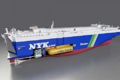 日本郵船「LNG燃料自動車専用船」さらに4隻導入へ 中国の招商局南京金陵船舶と契約