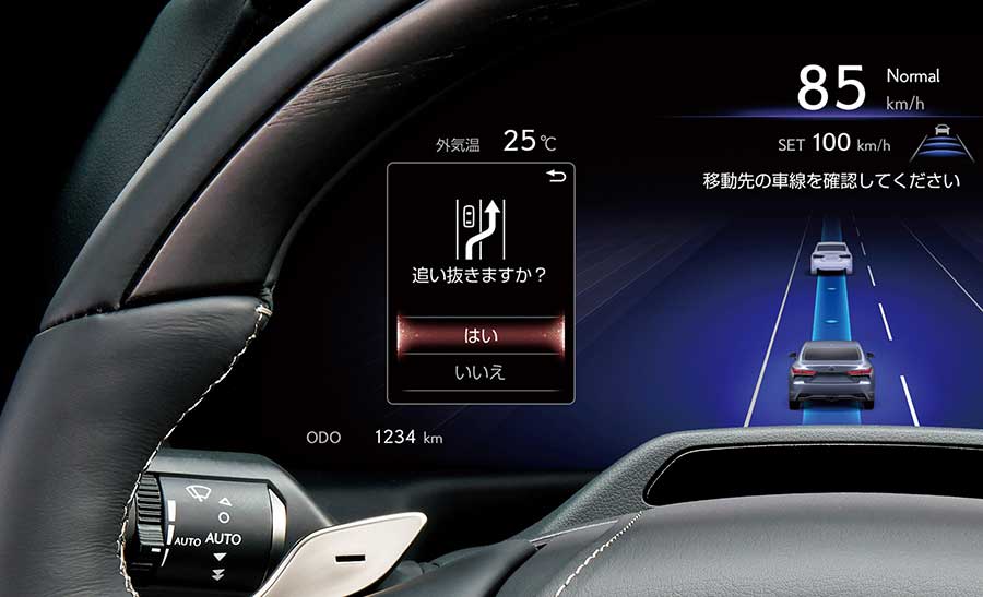 新型「LS500h」（画像：トヨタ）。