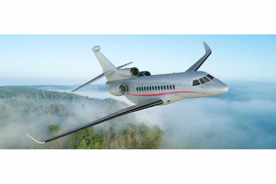 ダッソー・アビエーションのFalcon7X型機（画像：双日）。