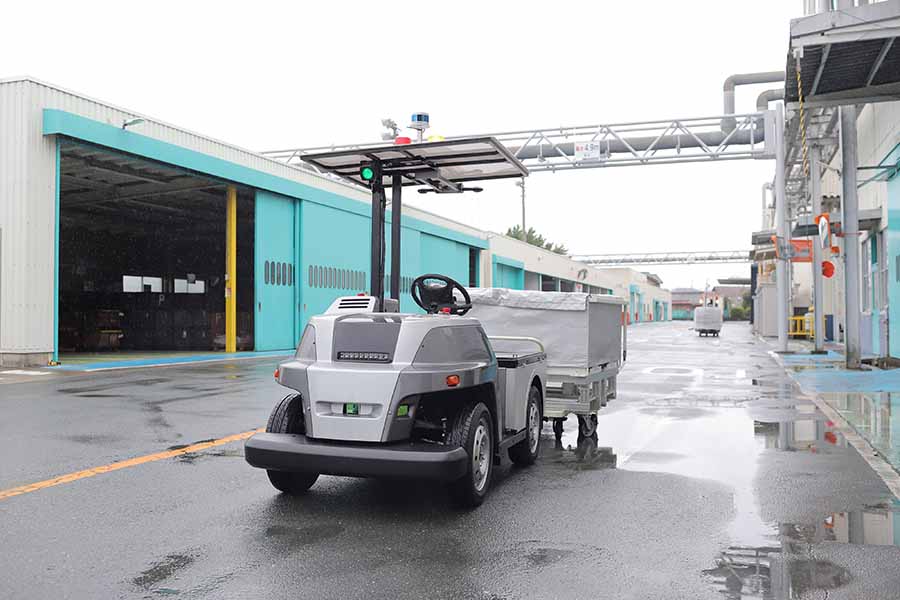 搬送サービス「eve auto」用に開発された新型自動運転EV（画像：ヤマハ発動機）。