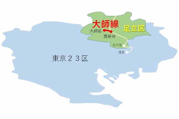 検証運転を予定している東武大師線（画像：東武鉄道）。