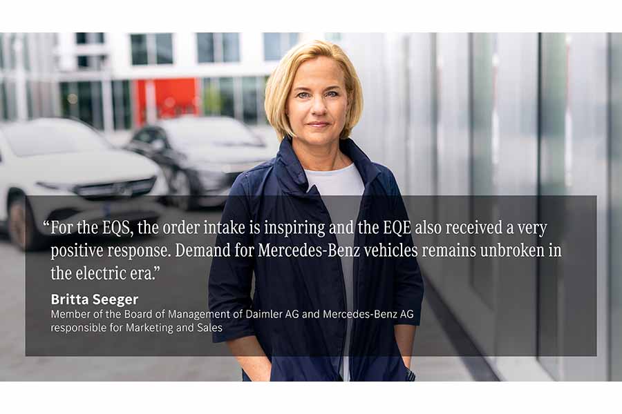 2021年第1四半期～第3四半期の業績（画像：ダイムラー）。