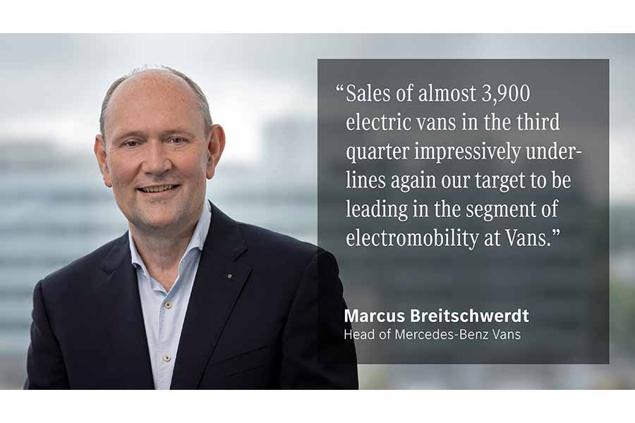 2021年第1四半期～第3四半期の業績（画像：ダイムラー）。