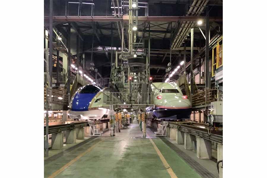 車両基地撮影会のイメージ（画像：JR東日本スタートアップ）。