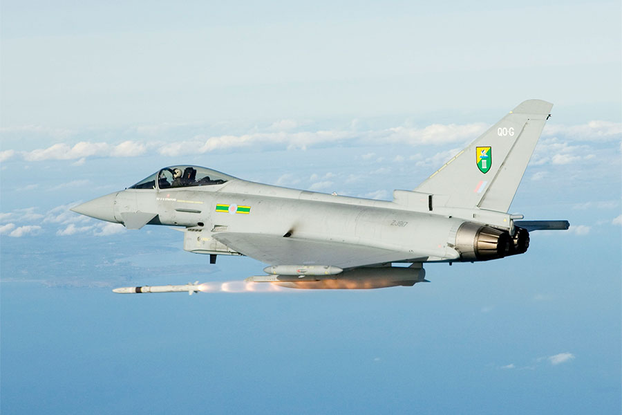 BAEシステムズが航空自衛隊の第4次F-Xに提案したユーロファイター・タイフーン（画像：イギリス空軍）。