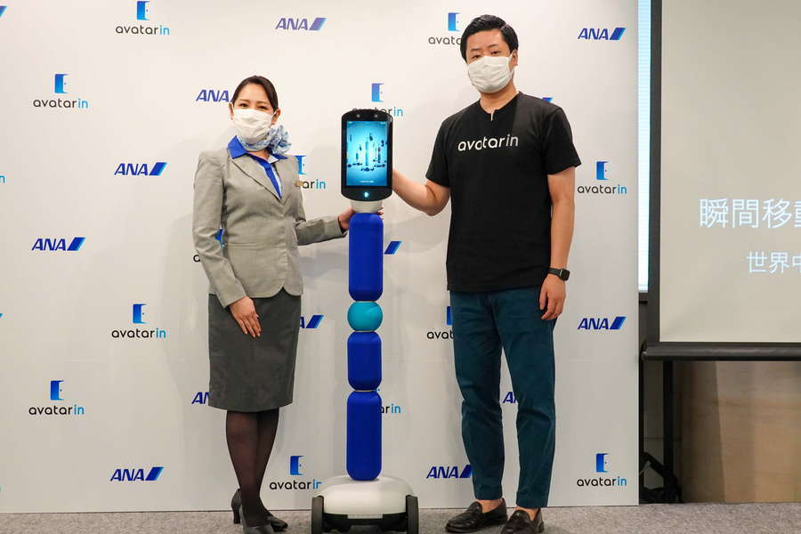 「avatarin」サービス発表会の様子（Merkmal編集部撮影）。