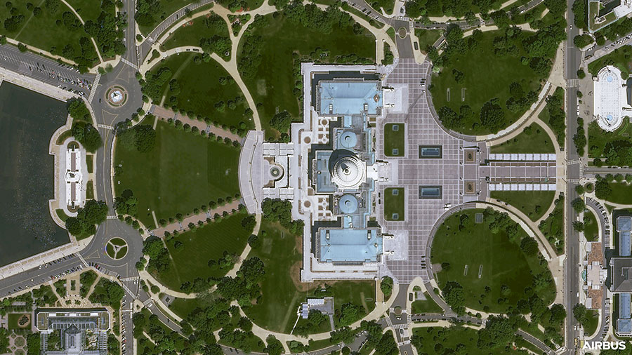 プレアデス・ネオが捉えたワシントンDC（画像：エアバス）。