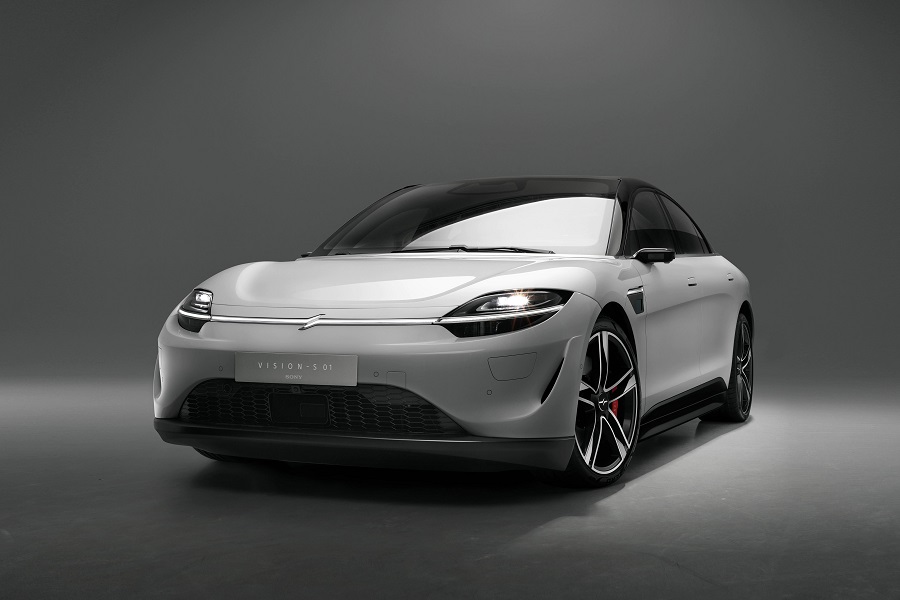 ソニーが2020年に発表したEV試作車「VISION-S 01」（画像：ソニー）。