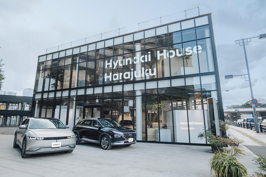 原宿にオープンした韓国ヒョンデのショールーム（画像：Hyundai Mobility Japan）