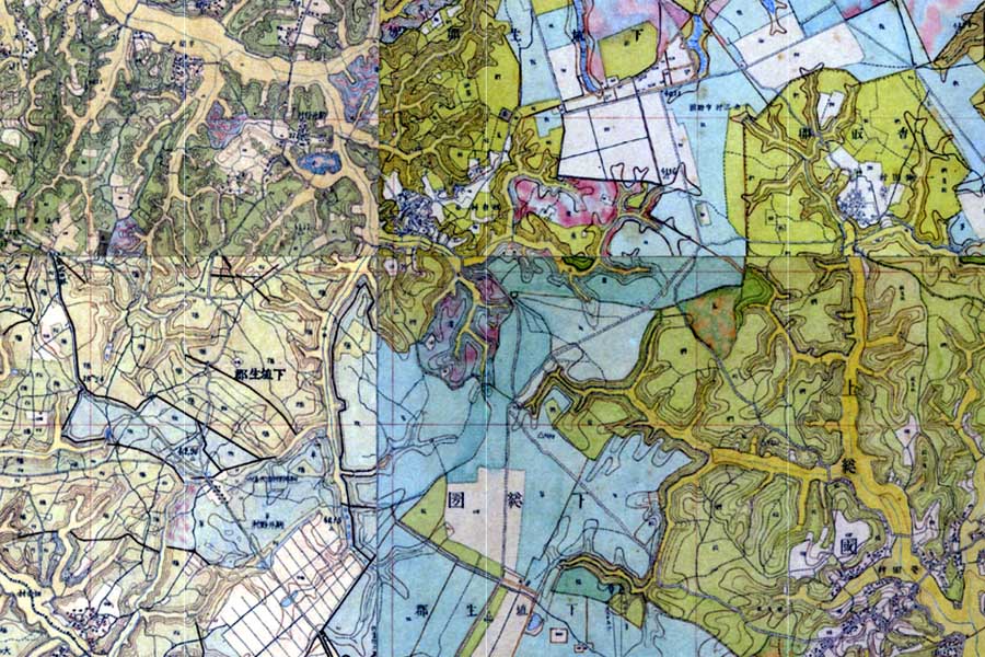 明治初期の現・成田空港がある場所の地図（画像：国土地理院）