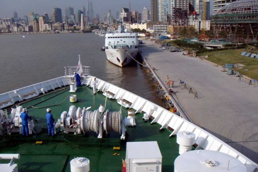 上海港への着桟イメージ（画像：写真AC）