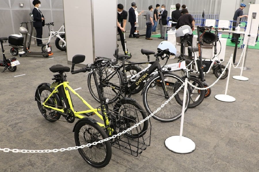 エクスポに出展された試乗車の数々(画像:渡辺たかとし)