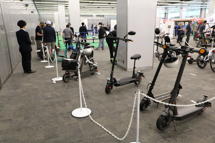 「BICYCLE-E・MOBILITY CITY EXPO 2022」に出展されたモビリティ（画像：渡辺たかとし）