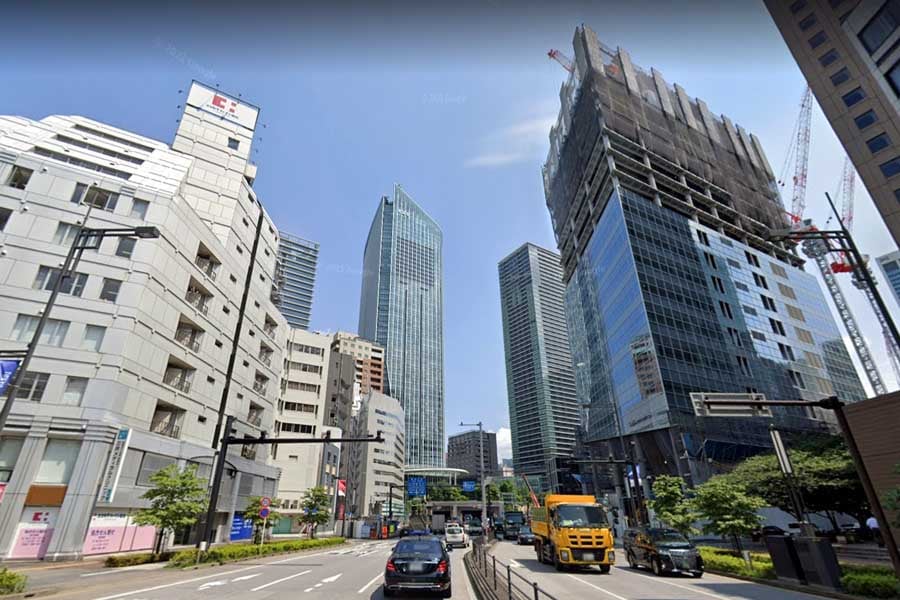 2021年6月時点の虎ノ門の様子(画像:(C)Google)