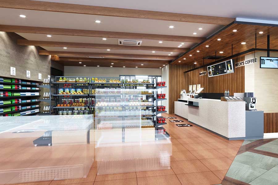 「NewDays」と「ベックスコーヒーショップ」の初めての融合店舗「ニューデイズ・ベックスコーヒーショップJR目黒MARCビル店」（画像：JR東日本クロスステーション）