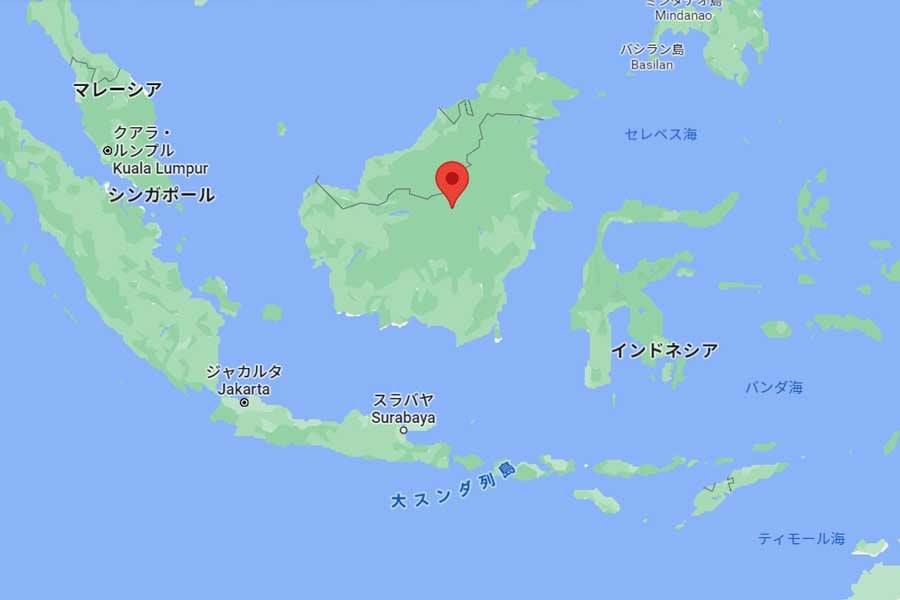 カリマンタン島（画像：(C)Google）
