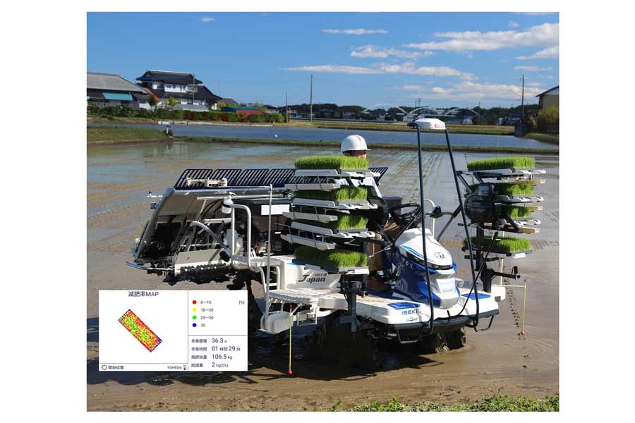 可変施肥田植機PRJ8FV型式(画像:井関農機)