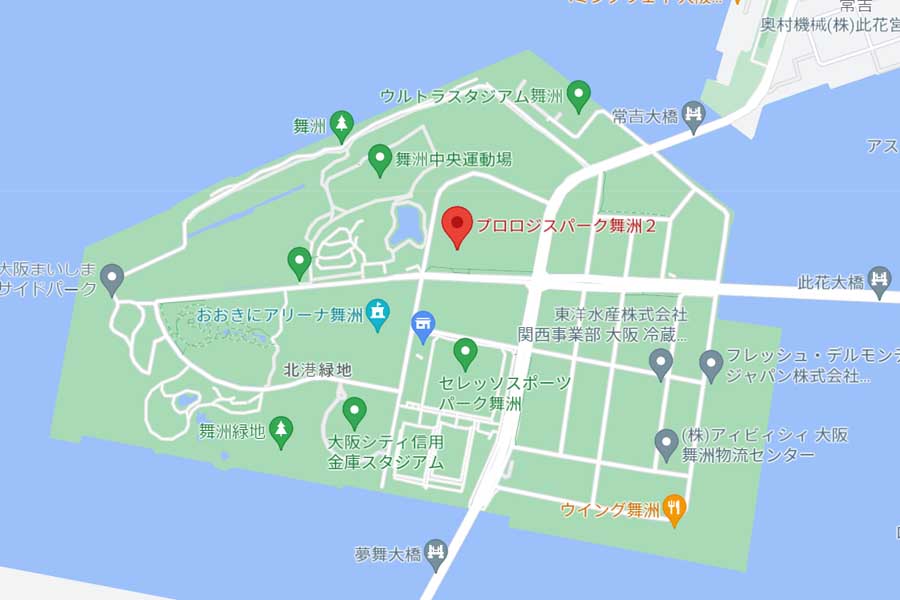 「日立物流西日本」の倉庫がある場所（画像：(C)Google）