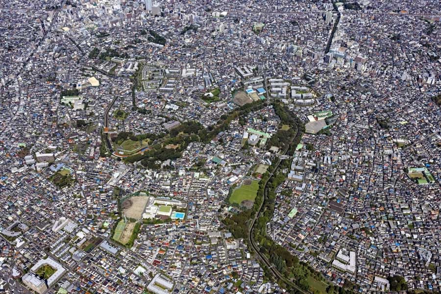 杉並区上空の様子(画像:写真AC)