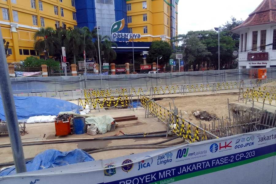 2021年4月にようやくCP203区間の受注企業が決定し、既に着工している。しかし、CP202が決まらない限り路線はつながらない（画像：高木聡）