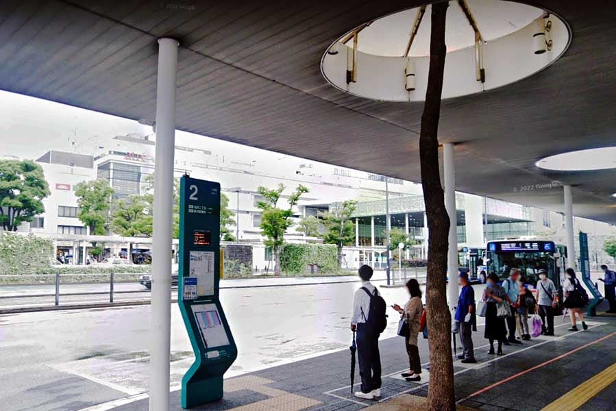 川崎駅前の様子（画像：(C)Google）