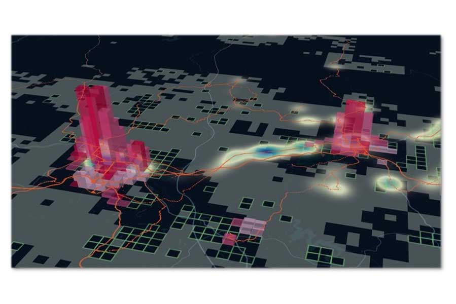 MaaSコントローラによるデータ可視化イメージ（画像：MaaS Tech Japan）