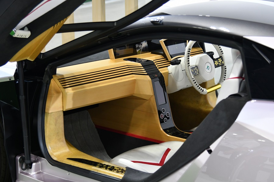 「人とくるまのテクノロジー展2022 NAGOYA」での展示（画像：Merkmal編集部）