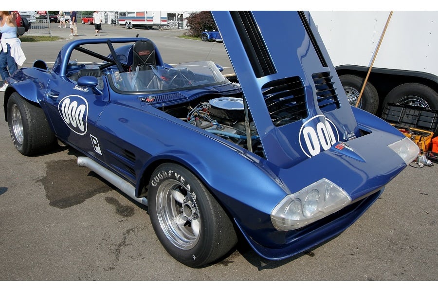 シボレー・コルベットGSレプリカ。コルベットのワークスレースカーだった1964年のGSのボディを模したレプリカキットカーである（画像：矢吹明紀）