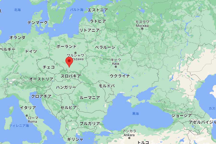 ポーランドのクラクフ（画像：(C)Google）