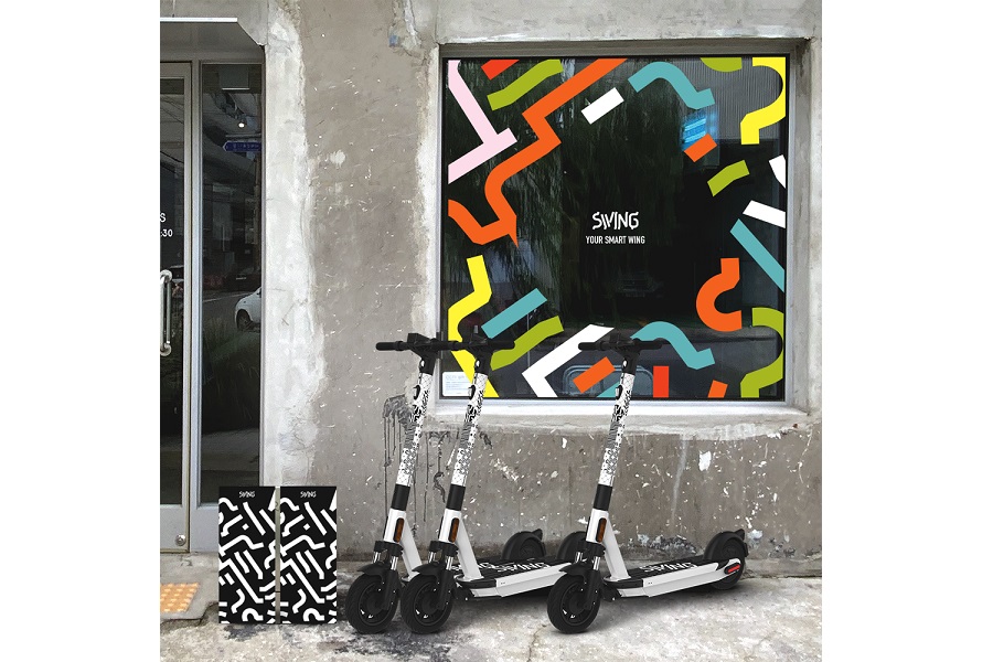 SWINGの電動キックボード（画像：SWING）