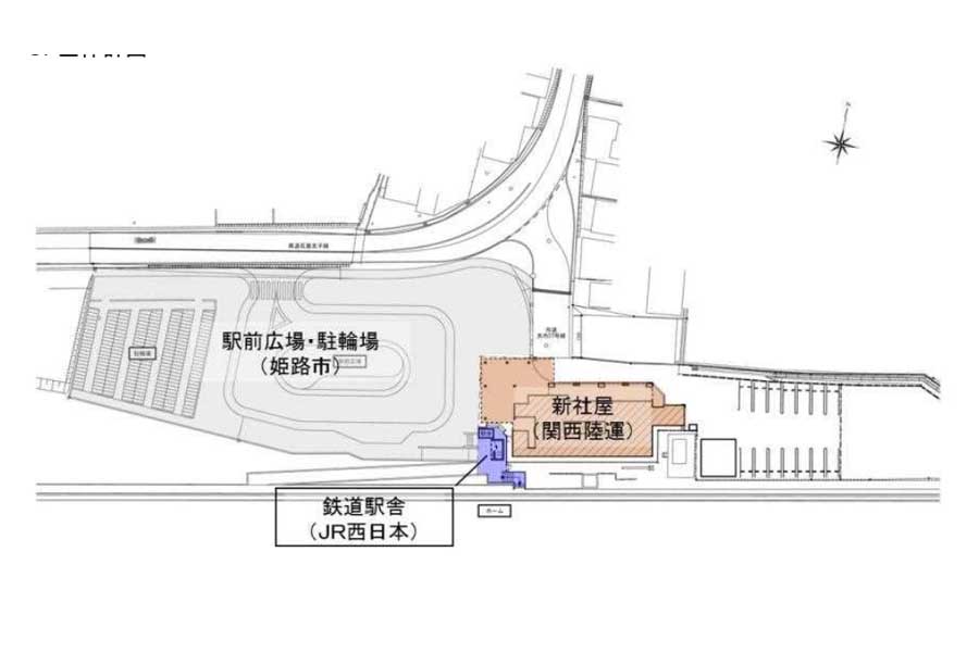 太市駅周辺のリニューアル計画（画像：姫路市）
