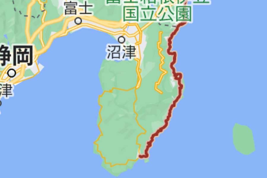 国道135号（画像：(C)Google）