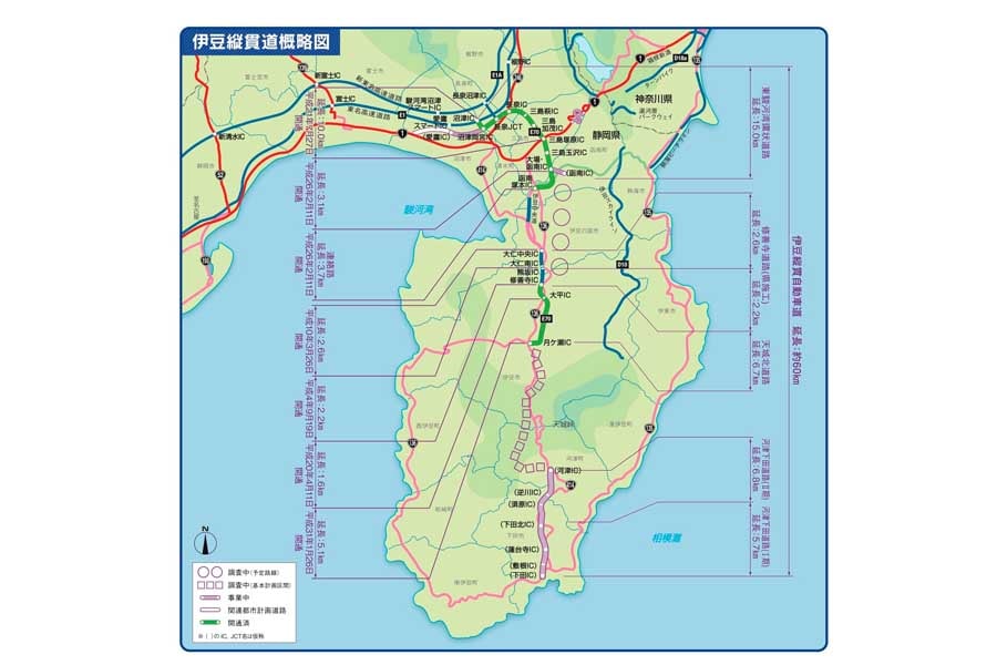 伊豆縦貫自動車道（画像：国土交通省中部地方整備局沼津河川国道事務所）