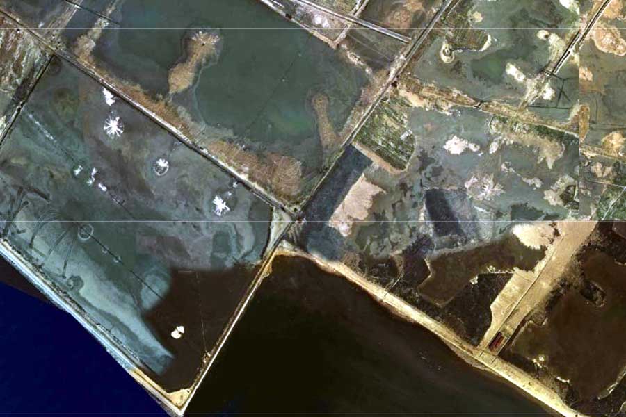 1975年頃の幕張豊砂駅建設予定地（画像：国土地理院）