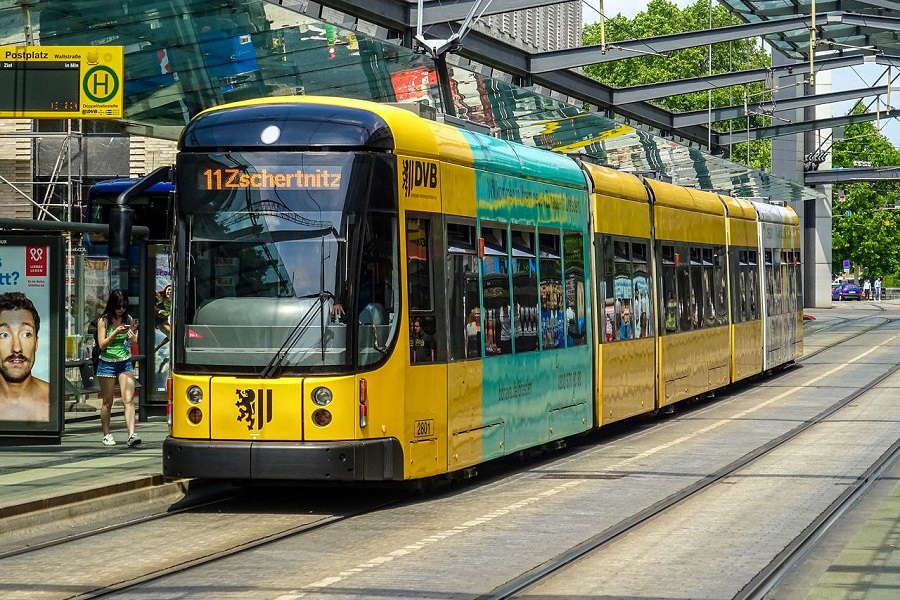 ドイツ・ドレスデンの路面電車（画像：pixabay）