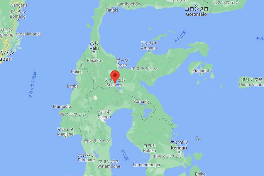 スラウェシ島（画像：(C)Google）