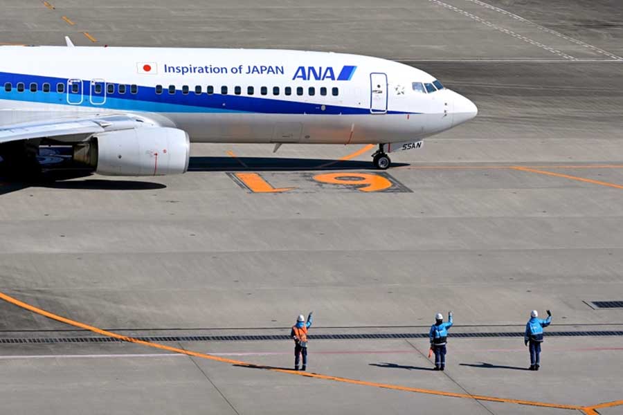 東京・羽田空港での出発風景（画像：シカマアキ）