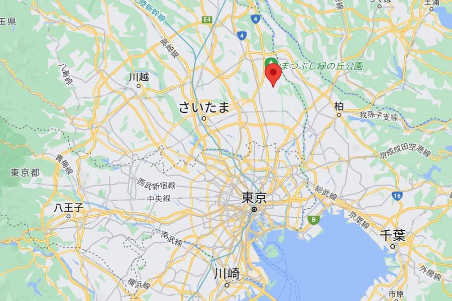 埼玉県松伏町（画像：(C)Google）