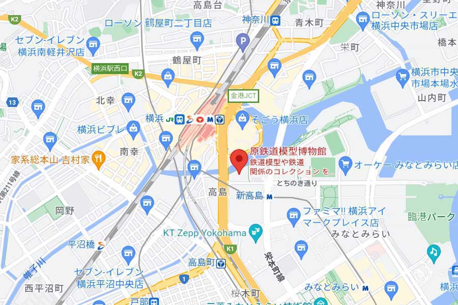 鉄道模型の「聖地」である、神奈川県横浜市の原鉄道模型博物館（画像：(C)Google）