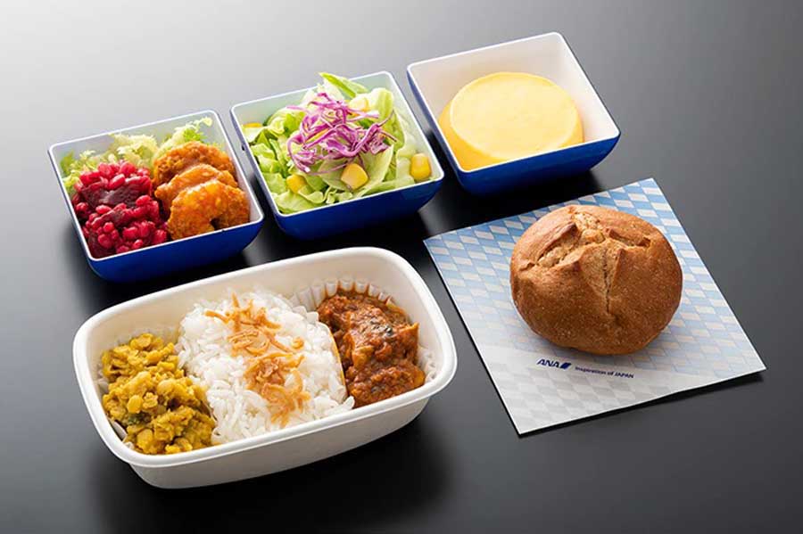 ANAの特別機内食。ヒンズー教対応の食事（画像：ANA）