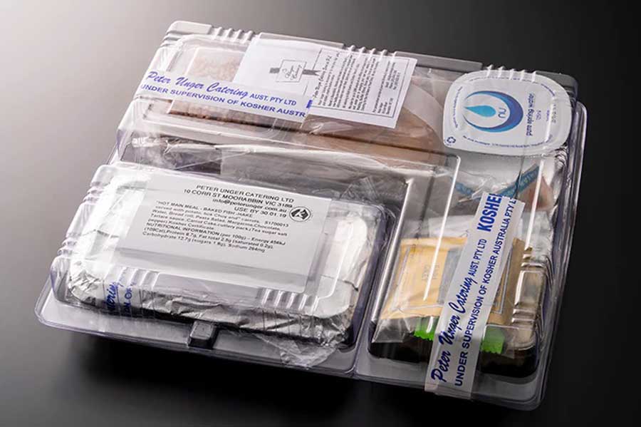 ANAの特別機内食。ユダヤ教対応の食事（画像：ANA）