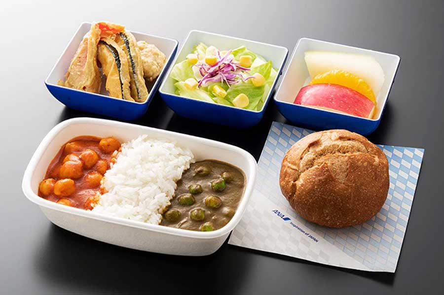 ANAの特別機内食。ジャイナ教対応の食事（画像：ANA）