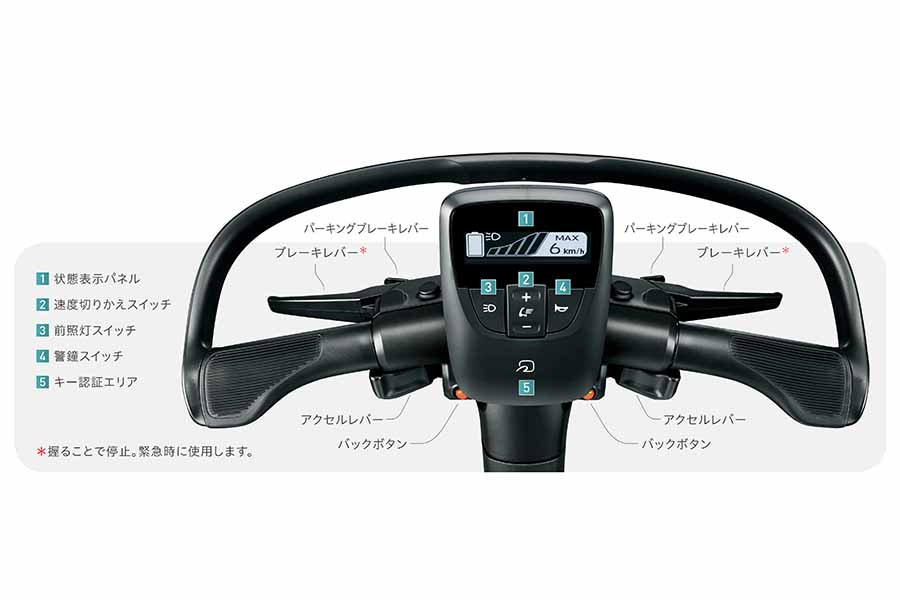 トヨタの立ち乗り電動三輪車「C+walk T」（画像：トヨタ）。
