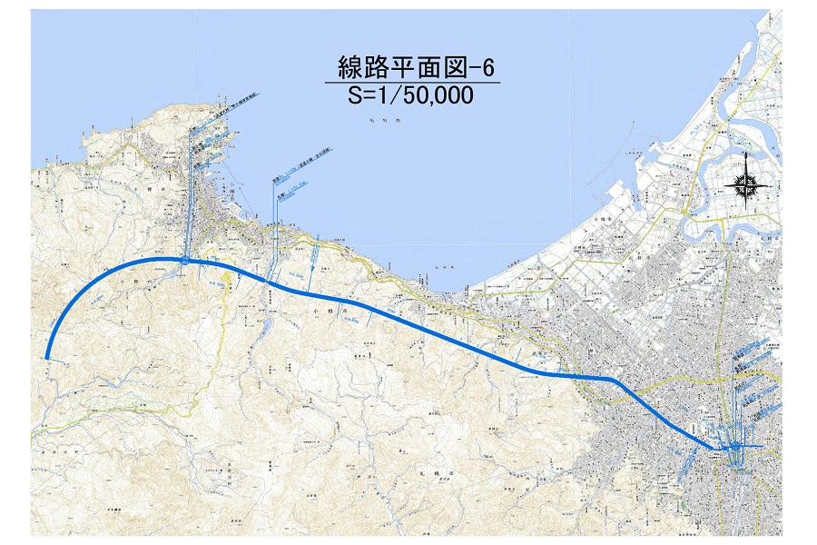 北海道新幹線（新函館北斗―札幌間）線路平面図（画像：北海道）