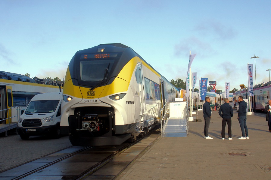 水素燃料を動力源としたシーメンスの近郊用車両ミレオ（画像：橋爪智之）