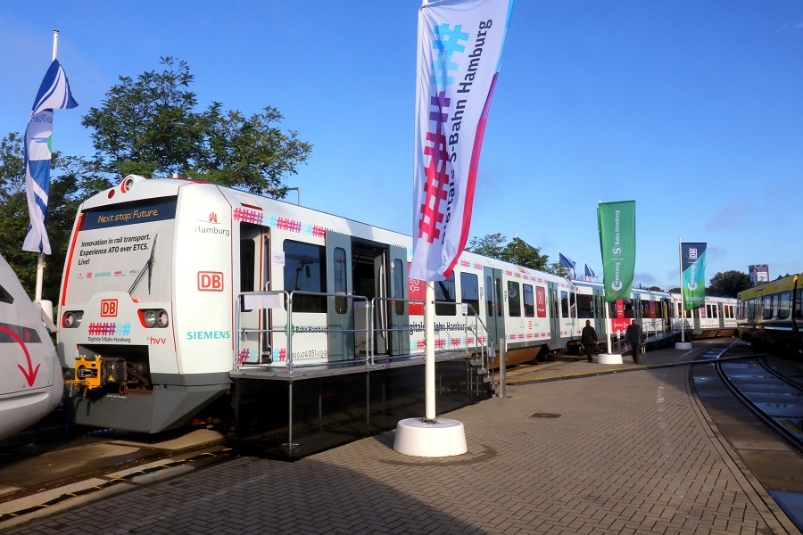 ハンブルクのSバーンで実際に使用される予定の自動運転車両（画像：橋爪智之）