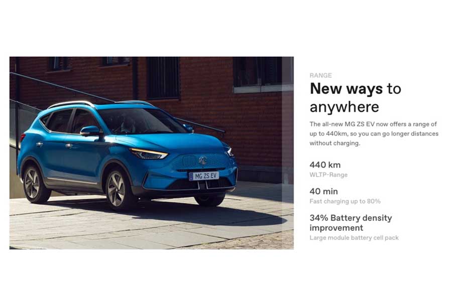 MG ZS EV（画像：MG MOTOR EUROPE）
