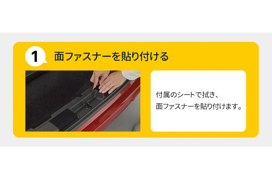 トヨタ「ウェルキャブ」車椅子収納装置の使い方（画像：トヨタ）