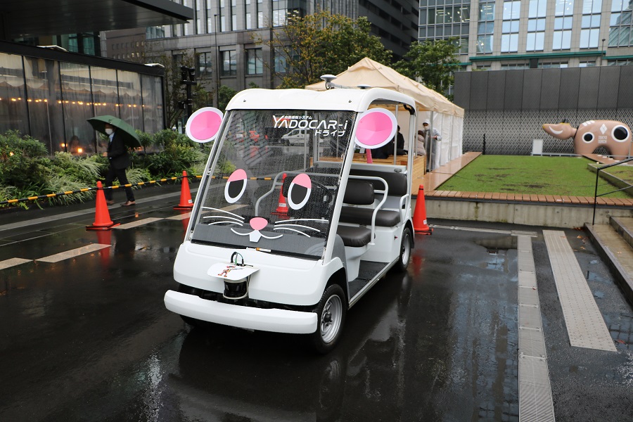 自動運転システムの試乗会の様子（画像：渡辺たかとし）
